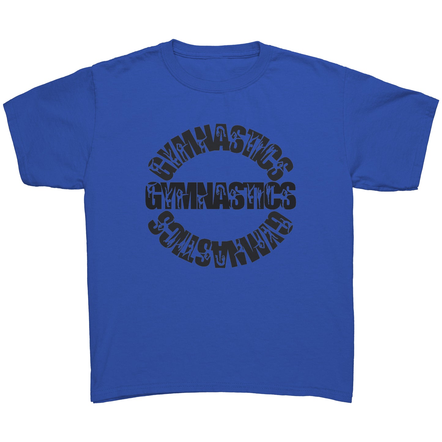 Royal Blue colored Gymnastics Gymnastics Gymnastics Children's Crewneck T-Shirt