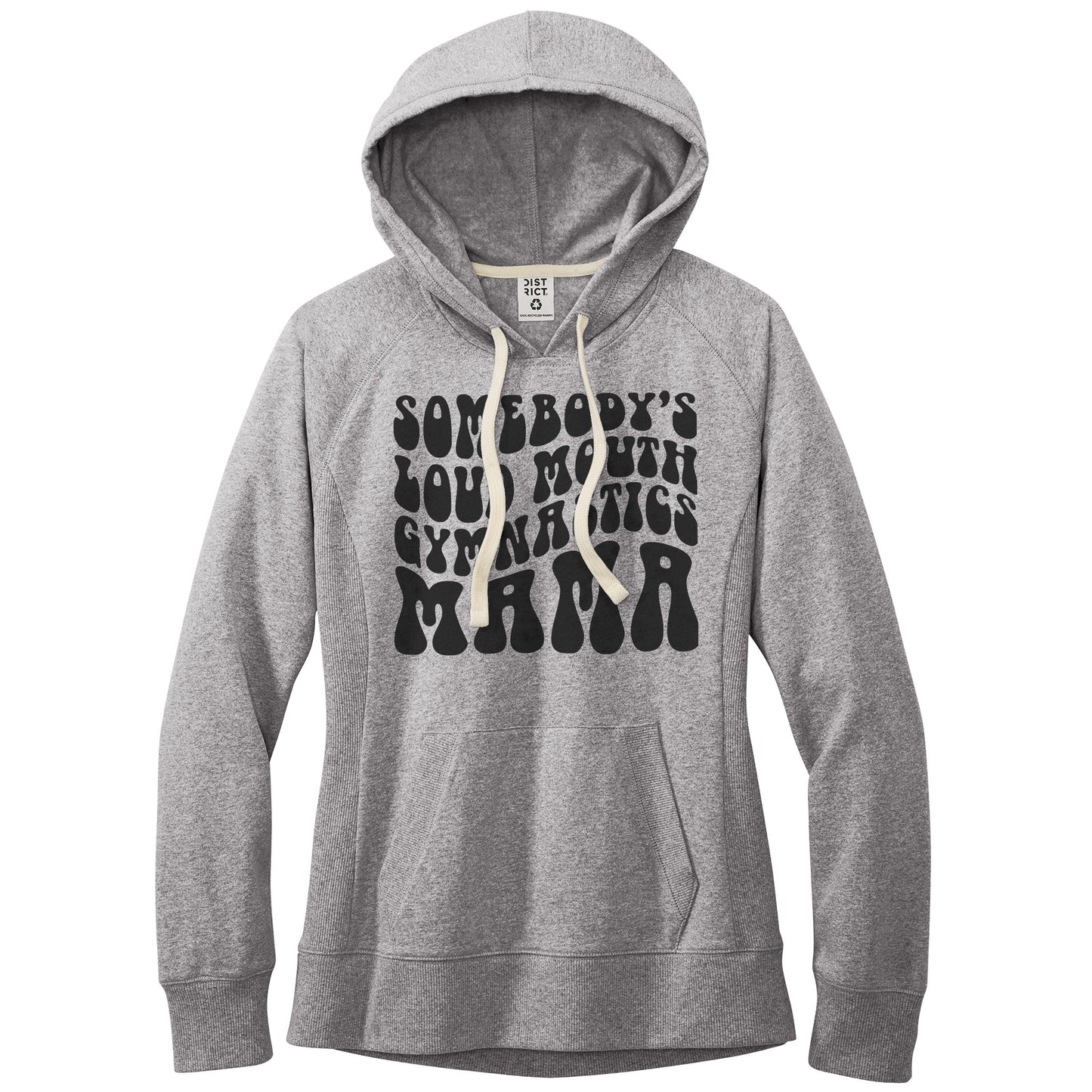 Grey Somebody's Loud Mouth Gymnastics Mama Women's Gymnastics Mom Hoodie