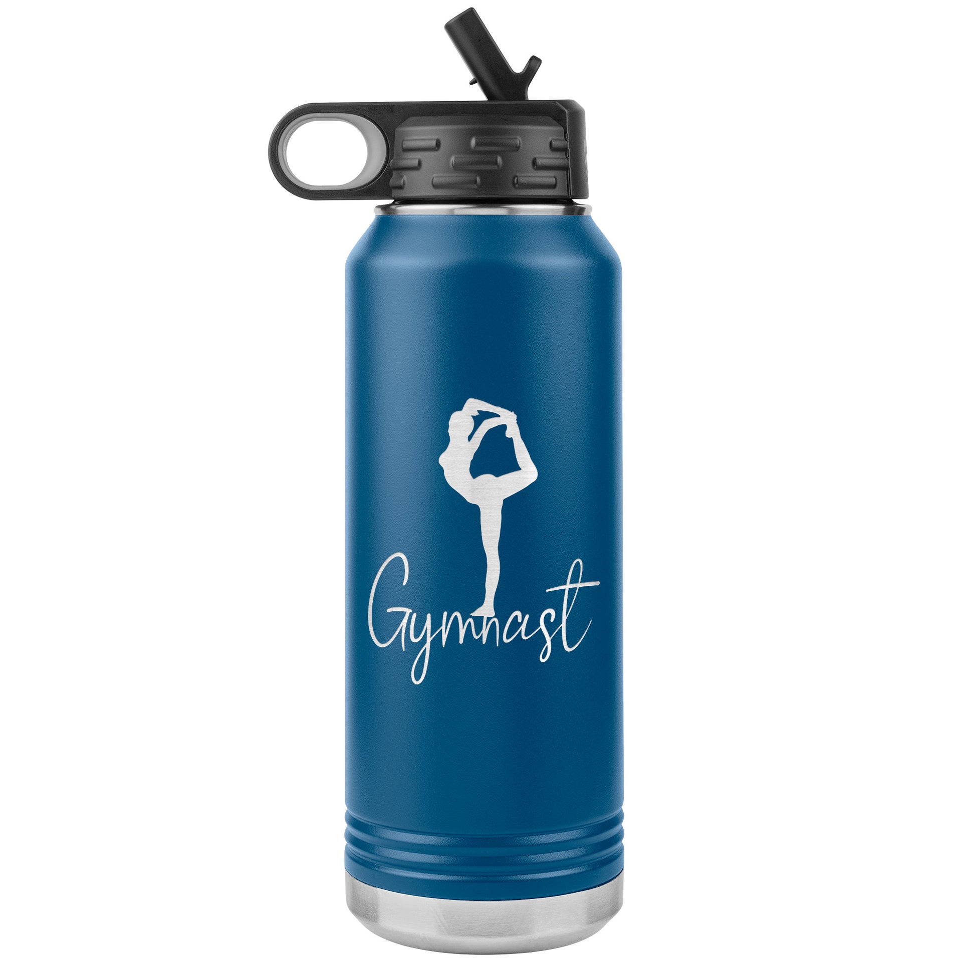 Moson Gymnast Water Bottle - 21oz Stainless Steel, "Best Gymnast Ever" Gift For Kids, School & Sports