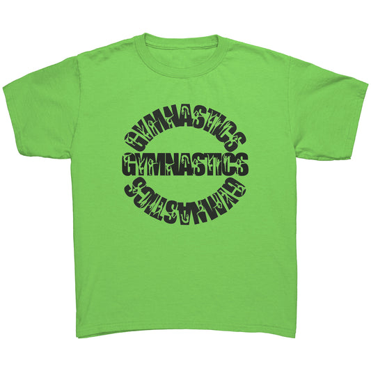 Lime green colored Gymnastics Gymnastics Gymnastics Children's Crewneck T-Shirt