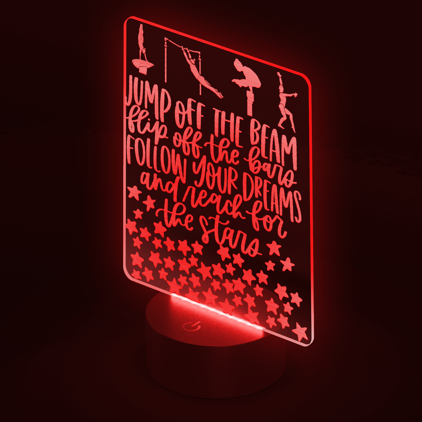 Jump_Off_The_Beam_LED_Gymnastics_Sign_Rectangle_Dark_Angle_Red_Mockup.png